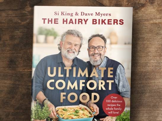 Hairy Bikers shoot book cover