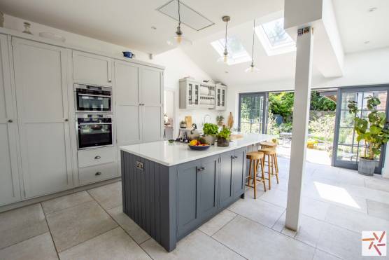 3227C 1 photo shoot location house in Cheshire stylish open plan kitchen with kitchen island