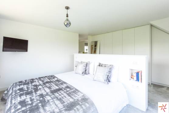 3283W 16 tv drama location house in West Yorkshire clean and scandi-inspired bedroom