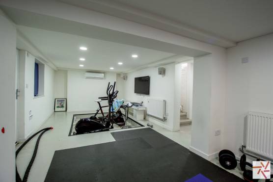 3332M 27 filming location house in Manchester large gym and fitness area