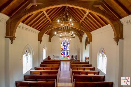 3341N 16 tv drama location in North Yorkshire church with exposed beams