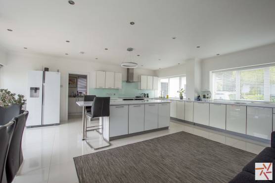 3346W 2 filming location in Cheshire open plan white kitchen