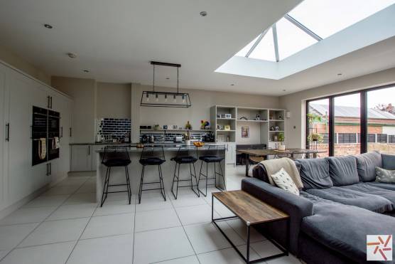 3356M 4 tv commercial location house in Manchester contemporary open plan kitchen