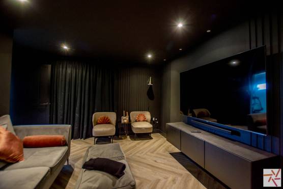 3359L 34 tv commercial location house in Lancashire with contemporary style large cinema room