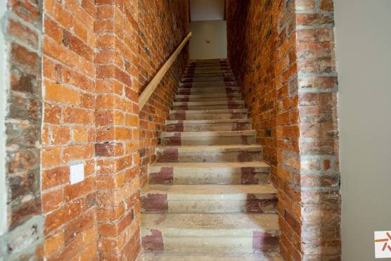 3365N 15 tv commercial location in North Yorkshire with event space brick staircase