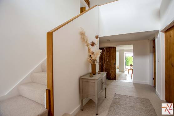 3369C 13 tv drama location house in Cheshire stylish family home entryway with staircase