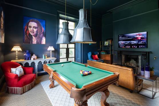 3372A 26 photo shoot location house in Cumbria period property with large games room with pool table