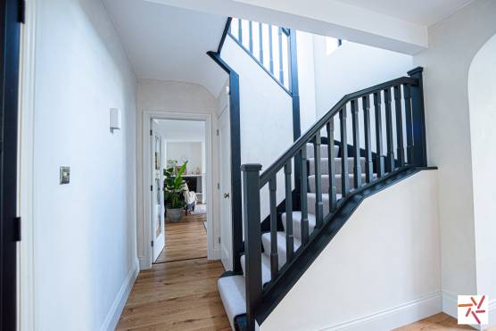 3382V 14 tv commercial location house in Merseyside family home with large entryway and staircase