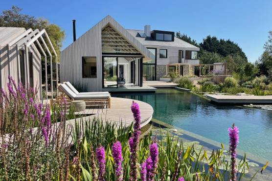 3387S 24 tv commercial location house in West Sussex stunning contemporary family home with natural swimming pond