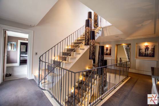 3394N 24 tv commercial location house in North Yorkshire large modern family home with large staircase