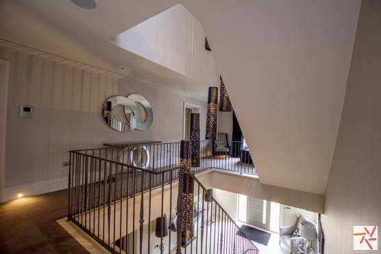 3394N 25 filming location house in North Yorkshire large modern family home with large staircase and entrance hallway