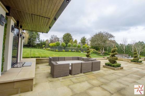 3394N 39 tv drama location house in North Yorkshire large modern family home with large gardens and patio