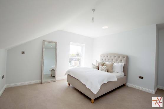 3401W 15 filming location house in West Yorkshire with large light bedroom