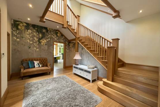 3409V 14 tv commercial location house in Merseyside large property with large open hallway and staircase