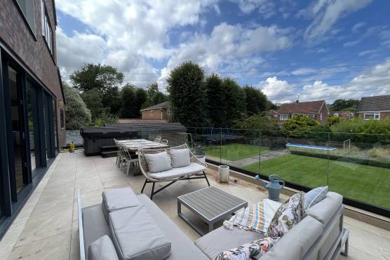 3422M 42 filming location house in Manchester stylish open plan family home with large garden and patio area