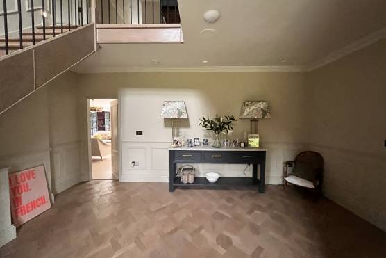 3435W 23 tv drama location house in West Yorkshire stylish entryway and staircase