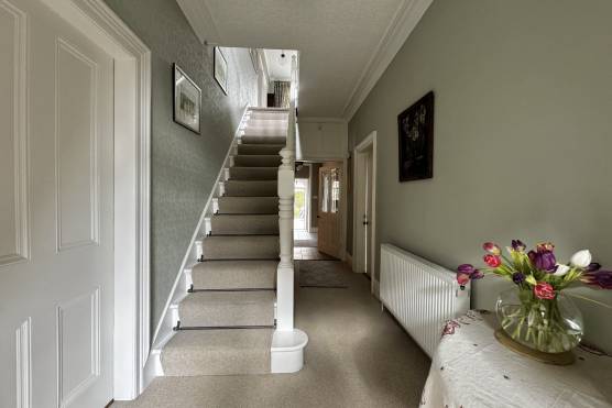 3462W 19 tv commercial location house in West Yorkshire large hallway and staircase