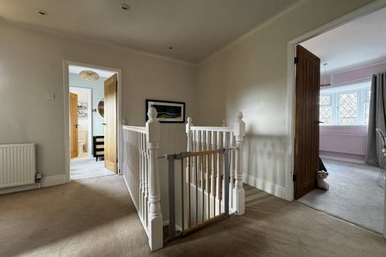 3465C 22 tv shoot location house in Cheshire modern hallway and staircase