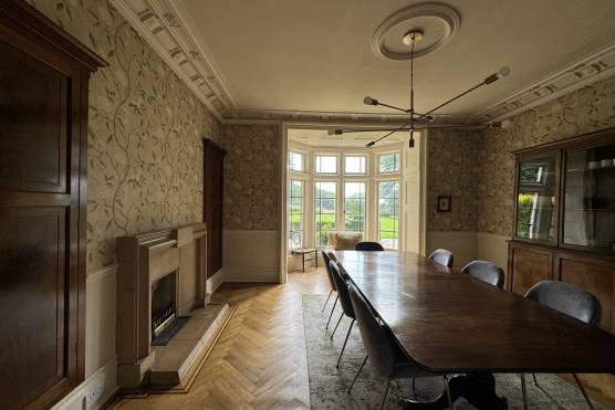 3496NE 11 photo shoot location house in North East England large dining room with wooden floors