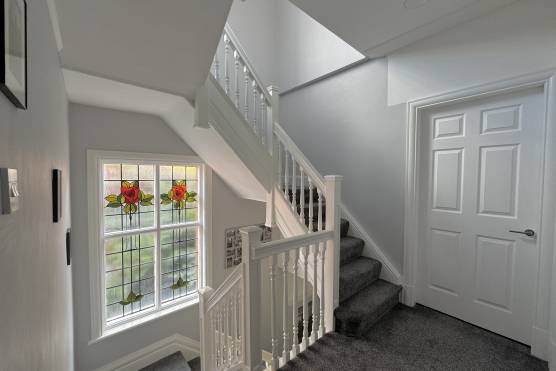 3493C 25 filming location house in Cheshire modern staircase