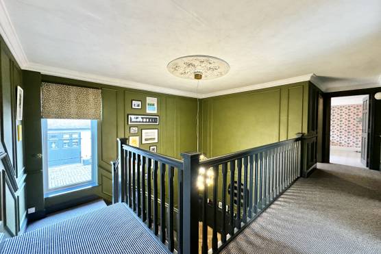 3510W 22 tv shoot location house in West Yorkshire family home with large bright staircase