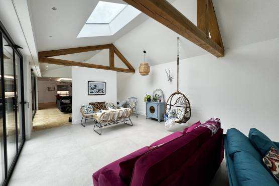 3504M 6 photo shoot location house in Manchester modern living area with exposed beams.jpg