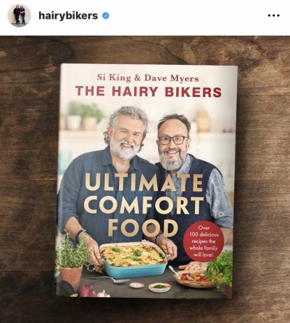 Hairy Bikers shoot book cover