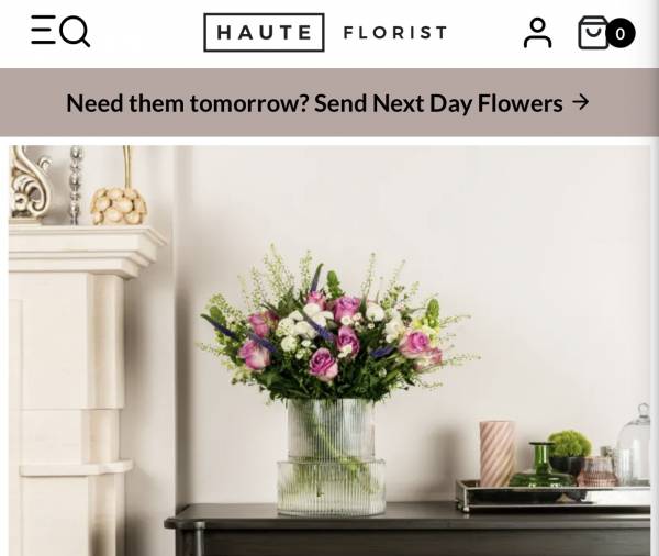 Haute florist use Lancashire location house for shoot